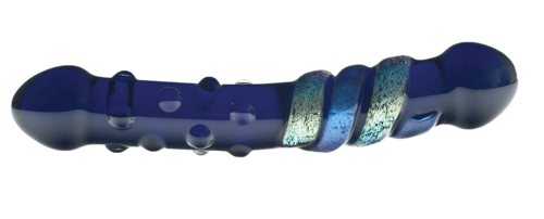 Curved Wand, Half Ribbed / Half Dichroic Wrapped, 5 colors